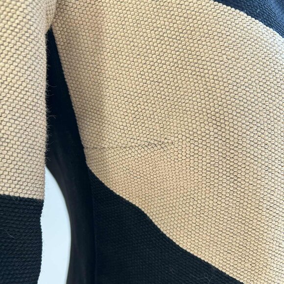 Iris Setlakwe Structured Cropped Jacket In Black And Taupe Chevron Weave - US 8 - Picture 4 of 10